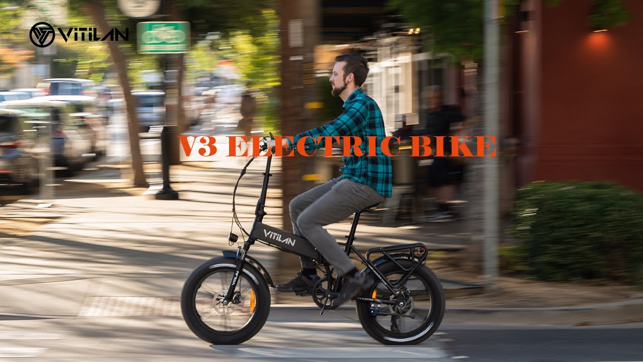 VITILAN V3 Folding Fat Tires Adult All Terrain Electric Bike