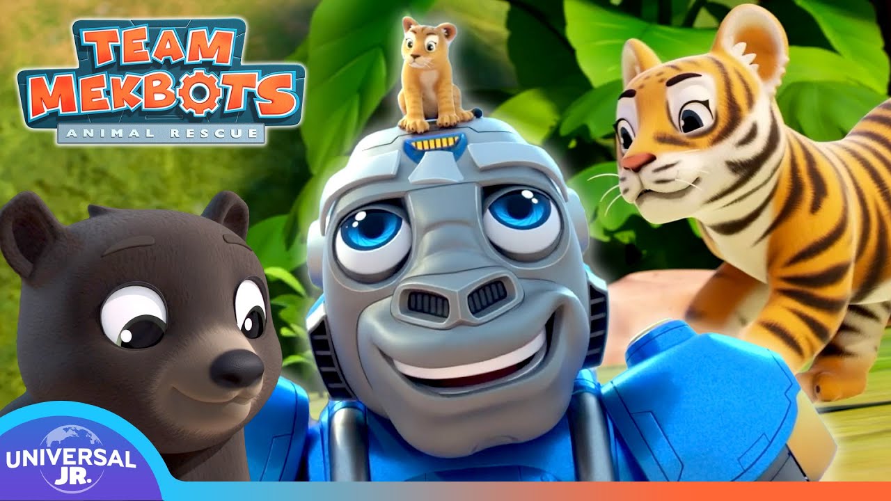 Lions, Tigers, and MEKBOTS! 🐯🦁🐻 | TEAM MEKBOTS ANIMAL RESCUE - YouTube