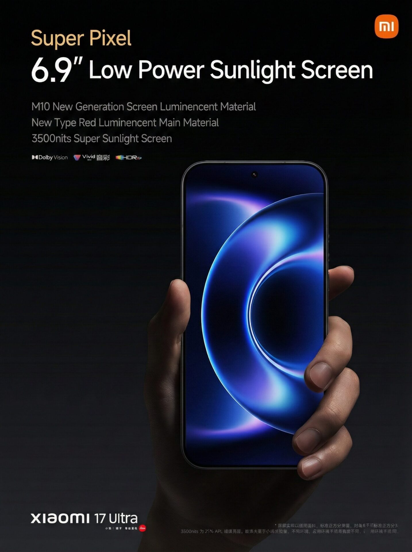 Οθόνη Xiaomi 17 Ultra