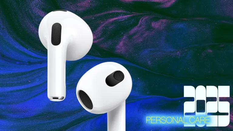 airpods on space background