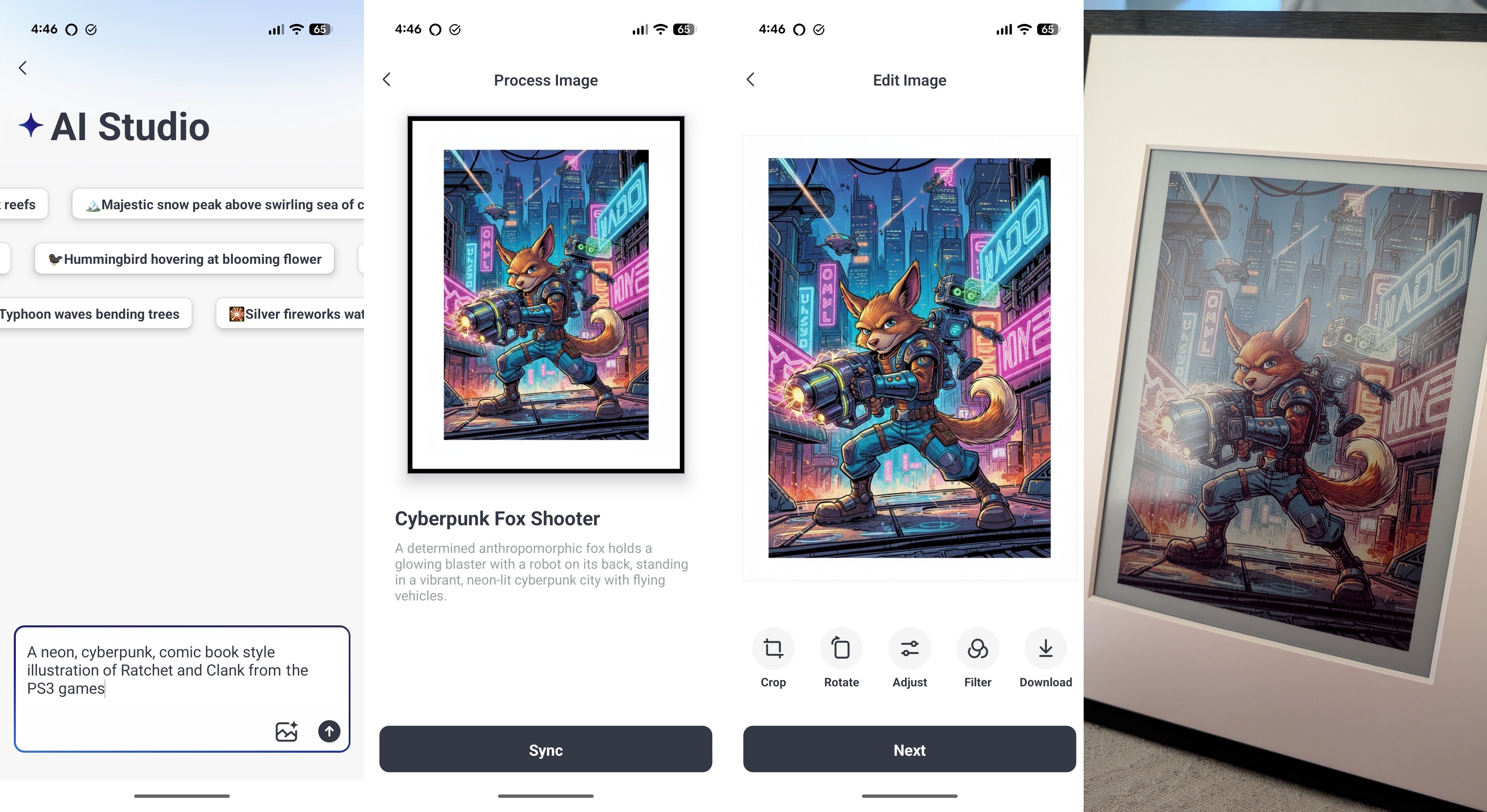 SwitchBot AI Art Frame