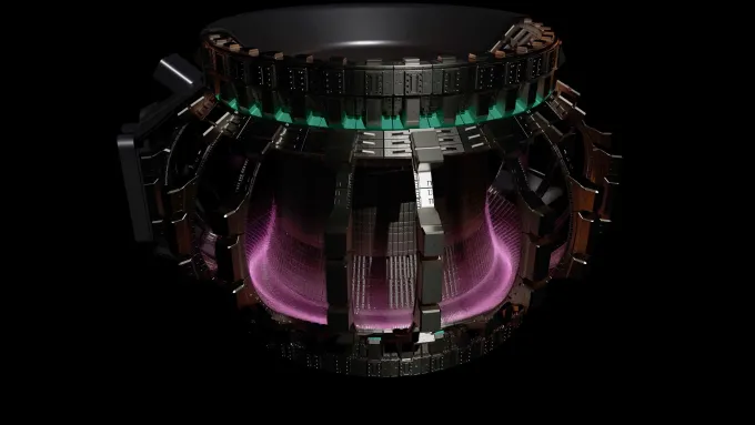 Μια εικόνα δείχνει ένα ψηφιακό δίδυμο του αντιδραστήρα σύντηξης Sparc