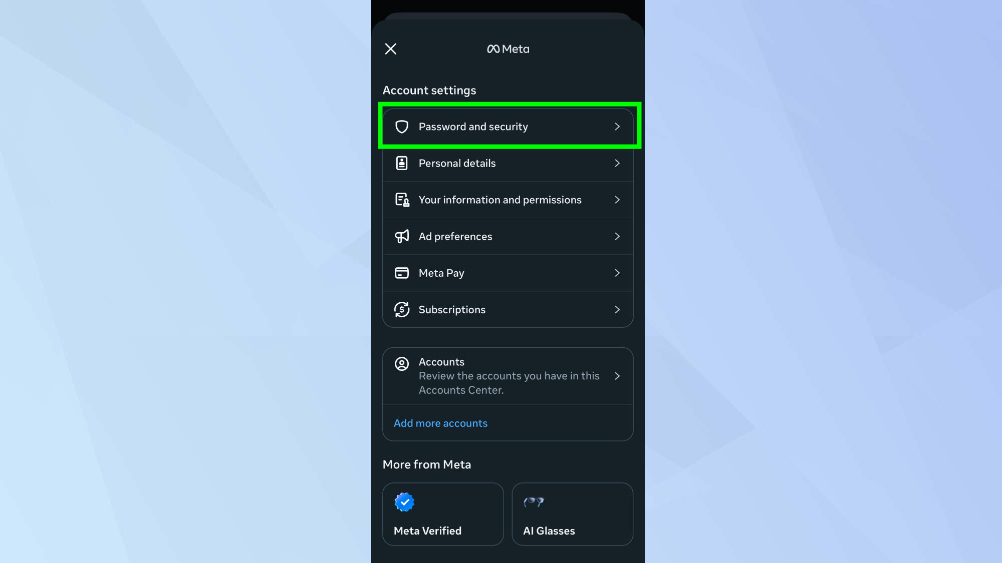 Κωδικός πρόσβασης Instagram και ασφάλεια 