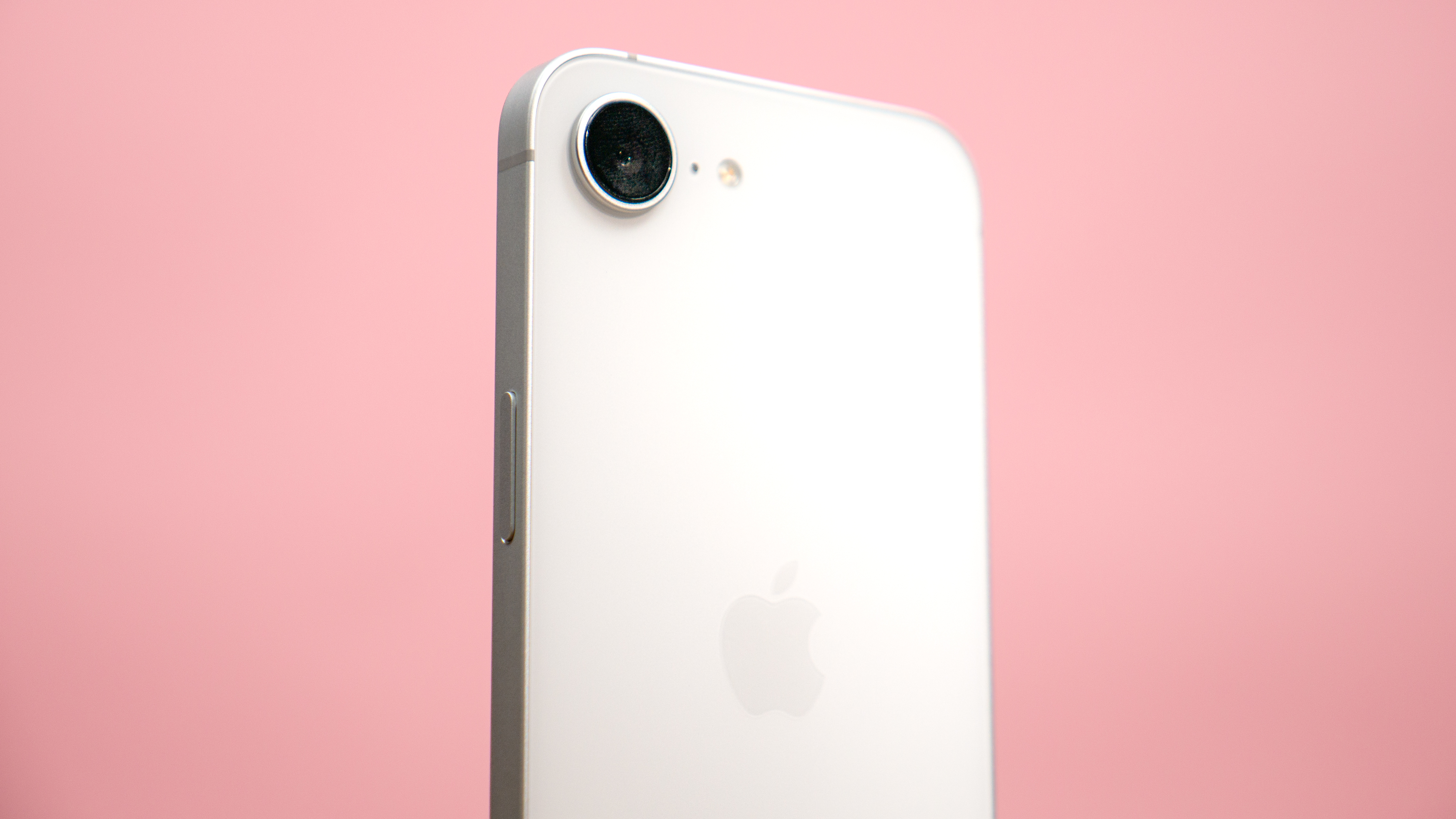 Apple iPhone 17e camera closeup..