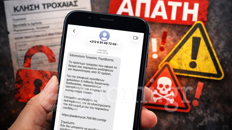Απάτη SMS για κλήσεις Τροχαίας: Πώς να προστατευτείτε