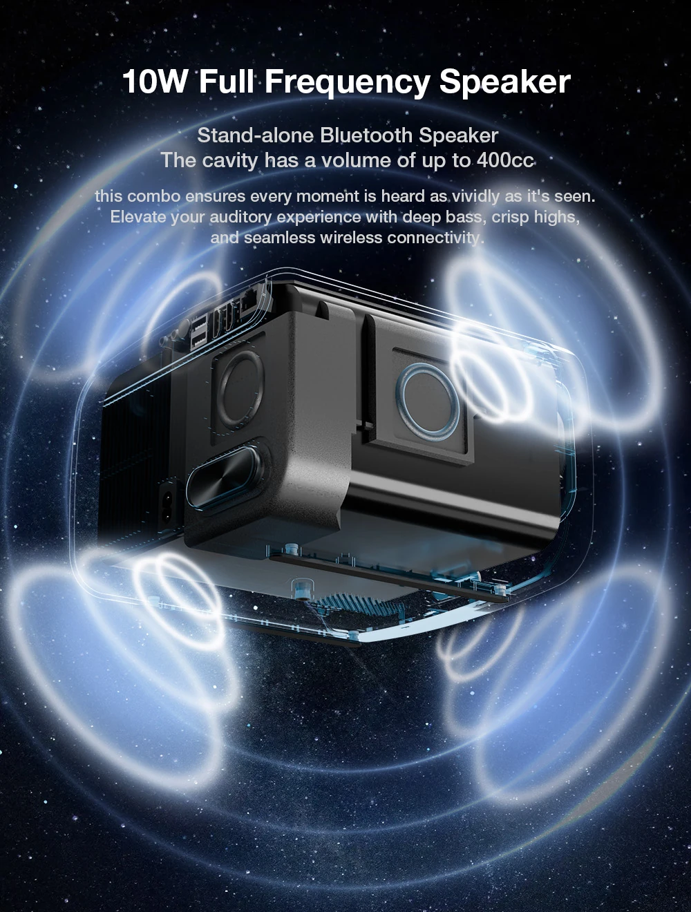 BlitzWolf BW-V9 LED 1080P Projector 1000 ANSI Lumens 3