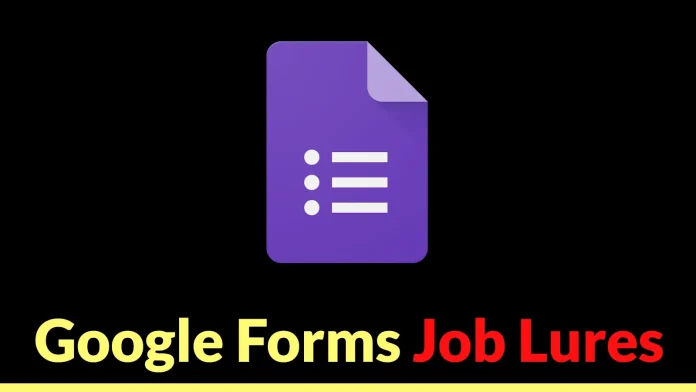 Το Google Forms Job Lures παραδίδει το PureHVNC σε νέα καμπάνια πολλαπλών σταδίων κακόβουλου λογισμικού