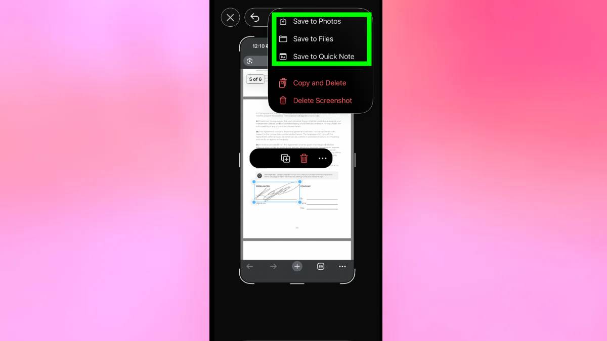 Αποθήκευση υπογεγραμμένου εγγράφου στο iPhone