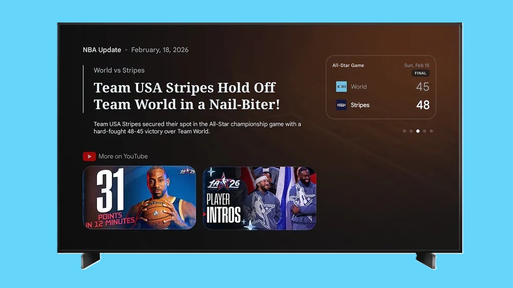 Google TV Sports Briefs