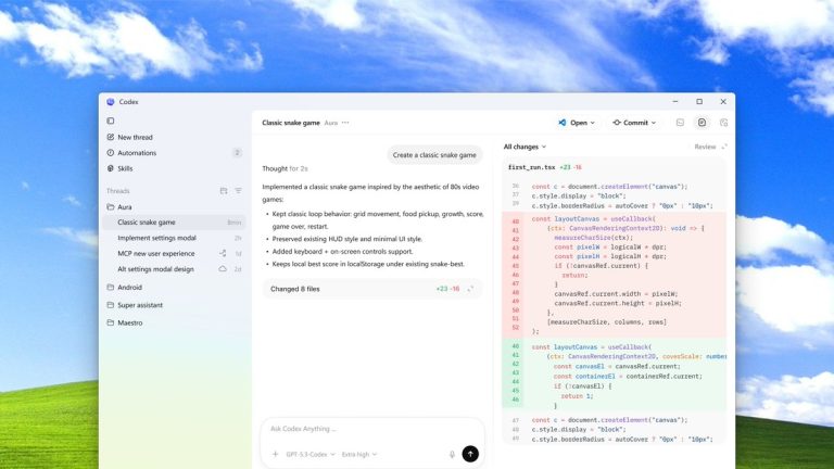 Το OpenAI λανσάρει αυτόνομη εφαρμογή κωδικοποίησης Codex για Windows