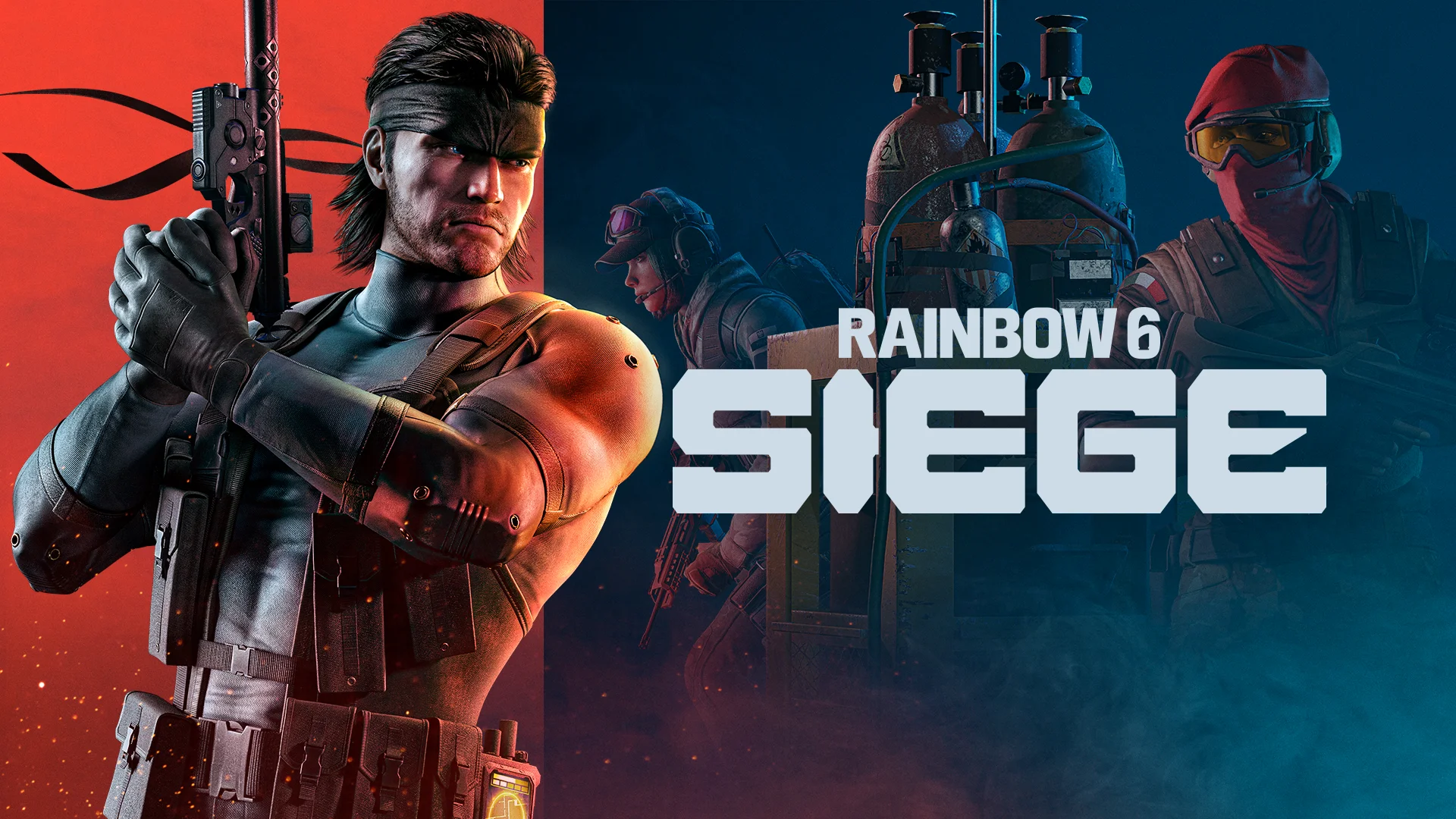 Βασική τέχνη Rainbow Six Siege που δείχνει το δέρμα χαρακτήρα του Solid Snake