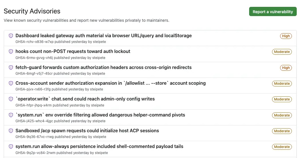 Συμβουλές ασφαλείας (Πηγή - Socket.dev)