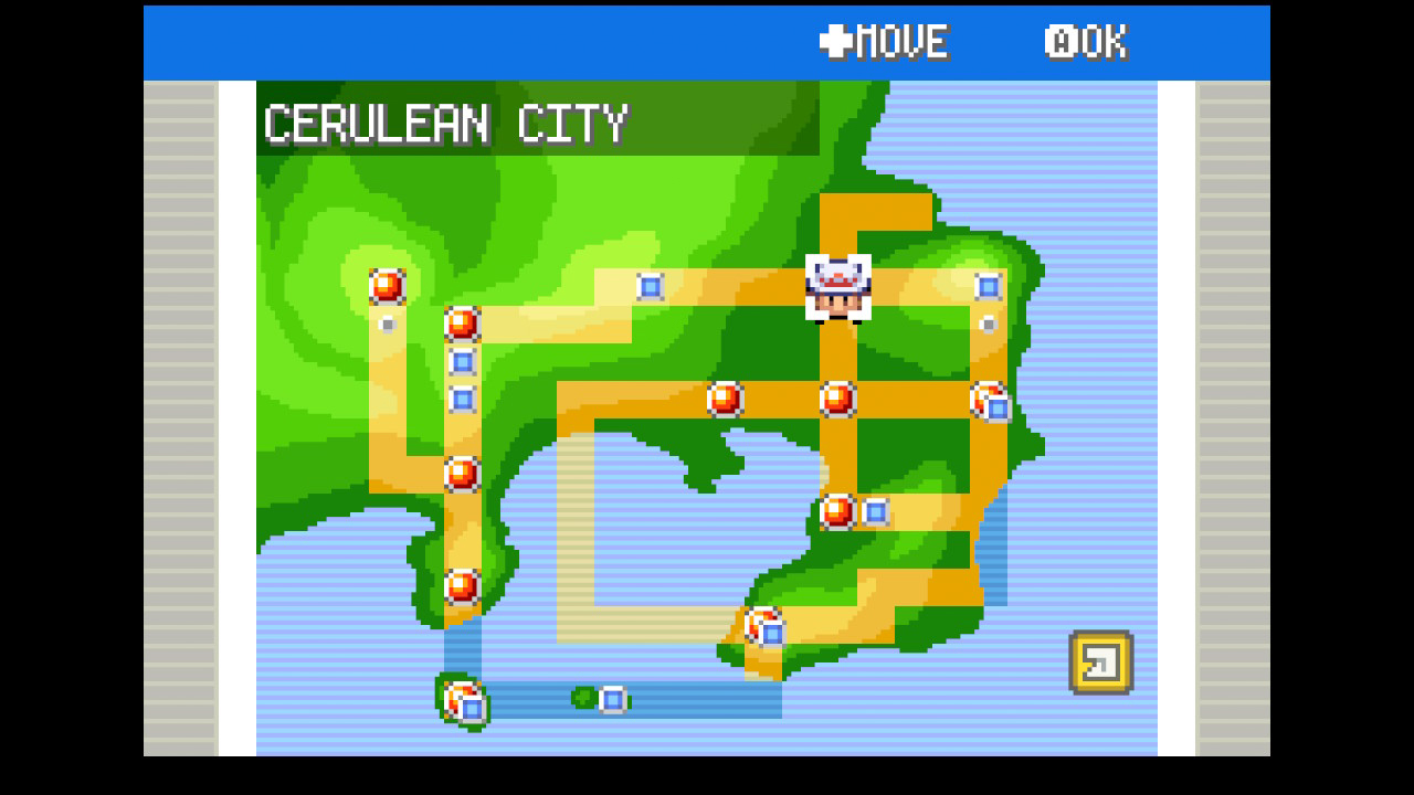 Στιγμιότυπα οθόνης του Pokemon FireRed που τραβήχτηκαν στο Nintendo Switch 2