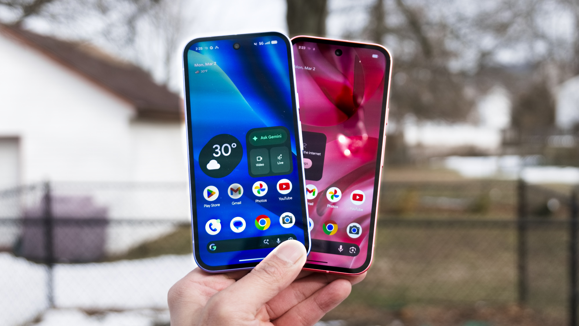 Pixel 10a εναντίον Pixel 9a.