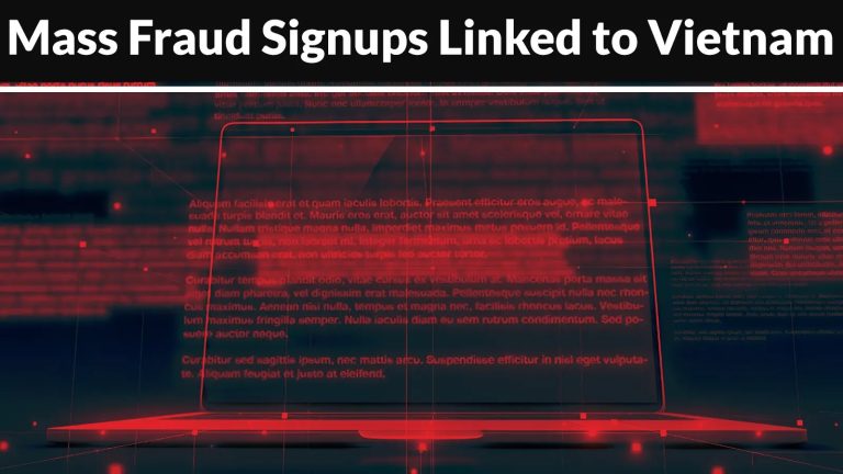 Το Δίκτυο Κυβερνοεγκλήματος που βασίζεται στο Βιετνάμ επιτρέπει δόλιες εγγραφές λογαριασμών σε κλίμακα
