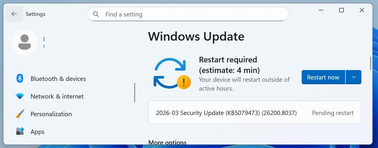 Ενημέρωση Μαρτίου
