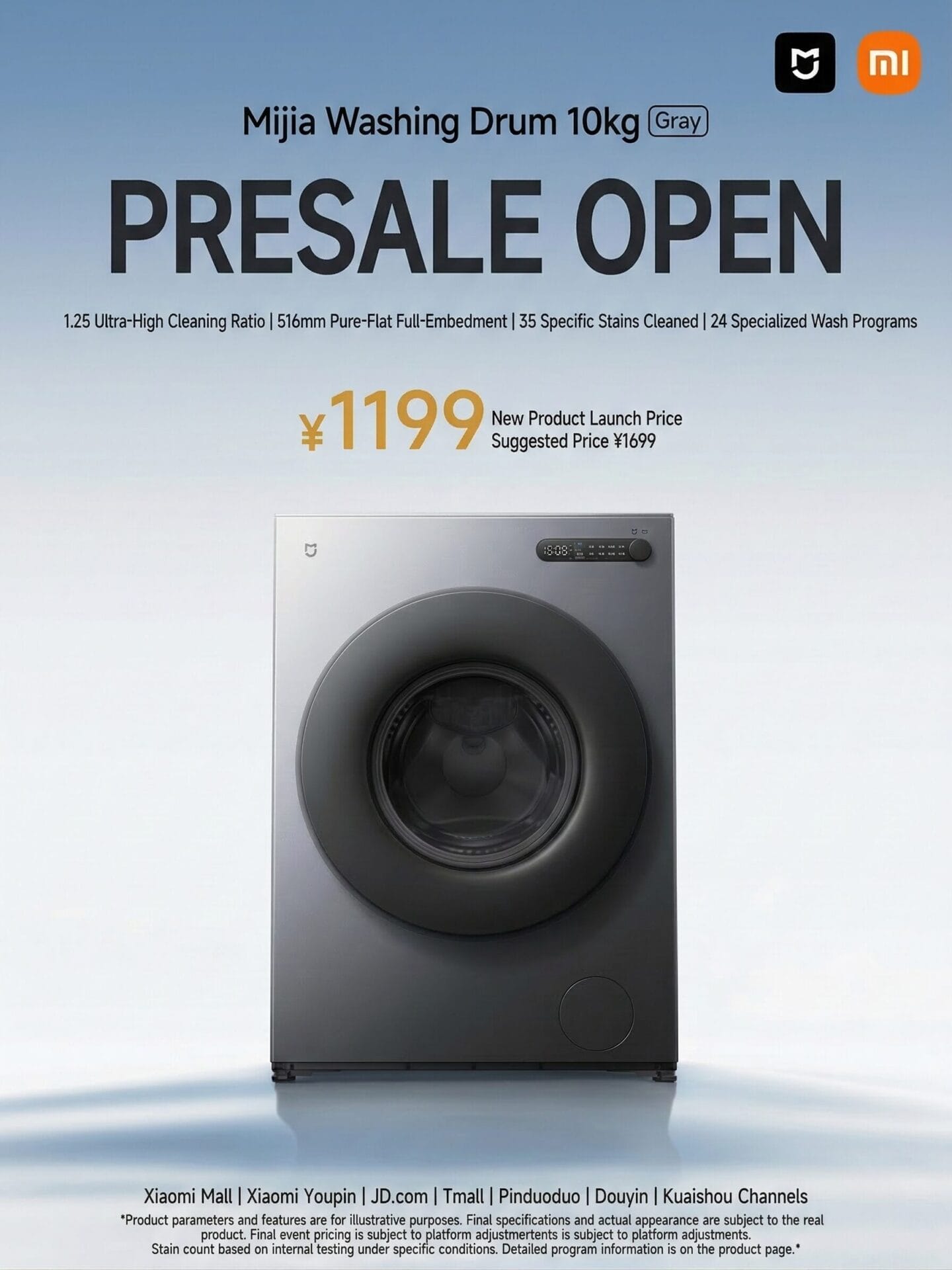 Πλυντήριο ρούχων Xiaom Mijia Drum