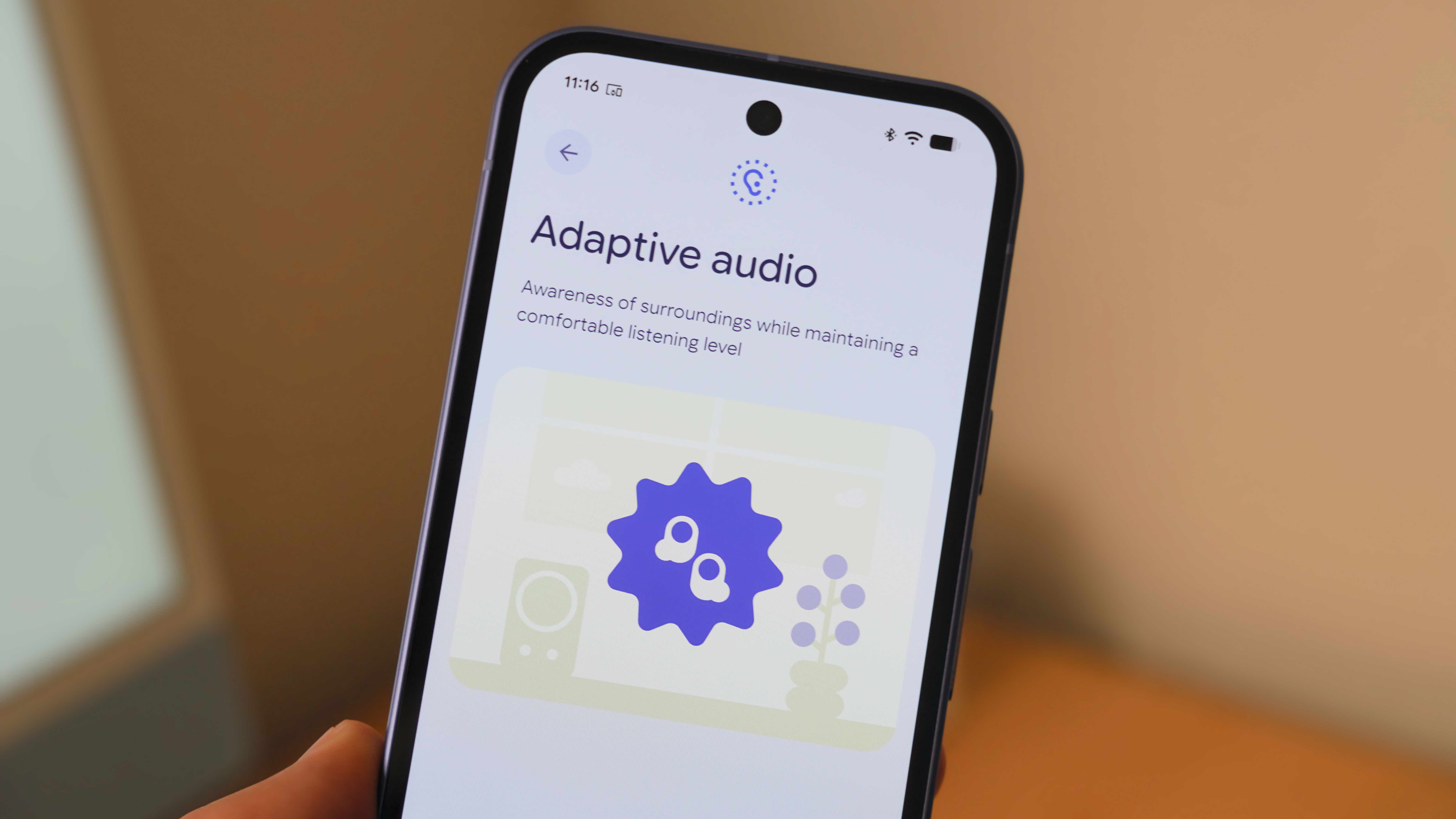 Η συνοδευτική εφαρμογή Google Pixel Buds που εμφανίζει λειτουργίες Pixel Buds Pro 2.