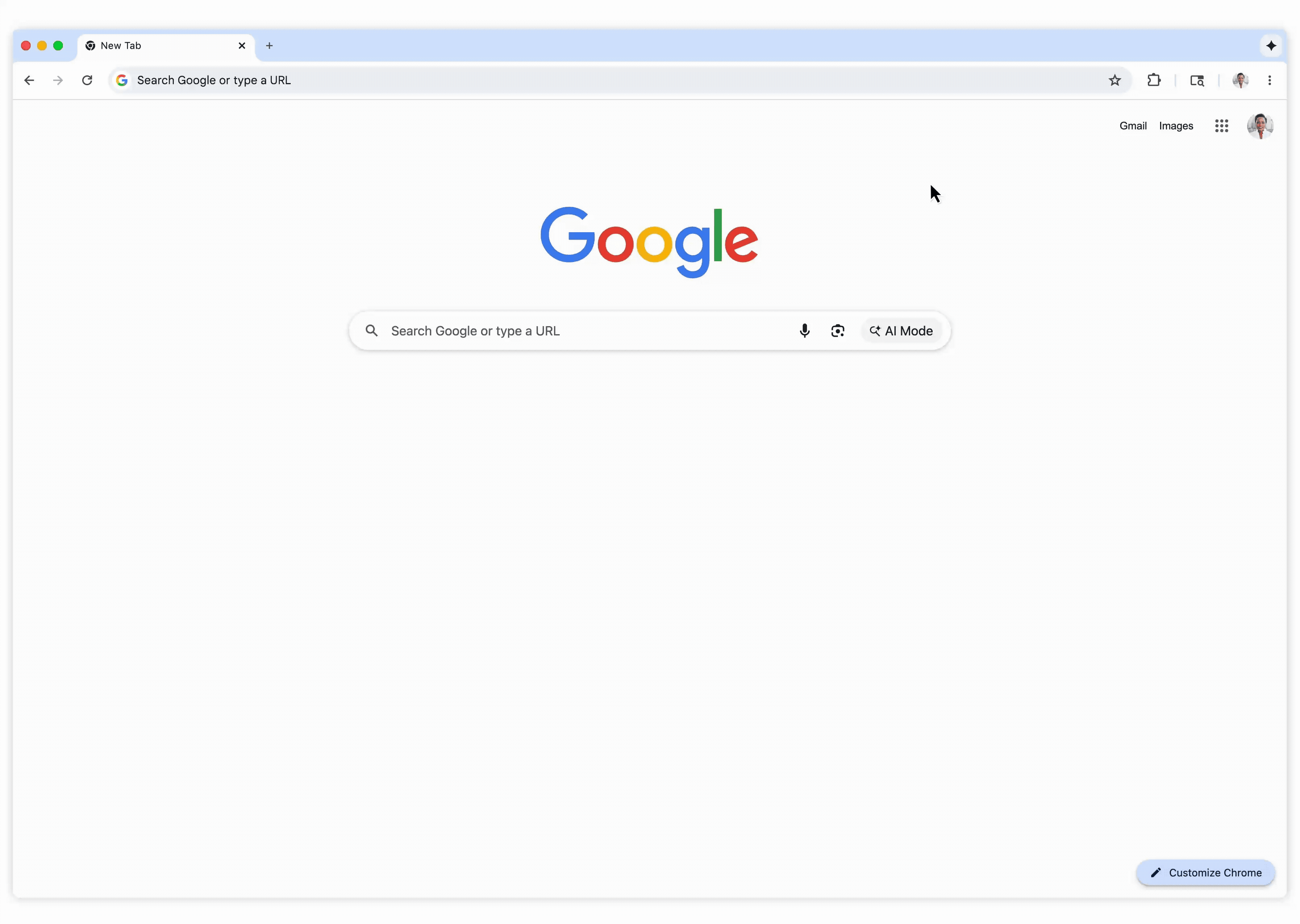 Ένα GIF που επισημαίνει το νέο πλαϊνό πλαίσιο του Gemini στο Chrome.
