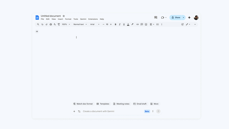 Ένα GIF που επισημαίνει πληροφορίες προμήθειας στο πλαϊνό πλαίσιο Gemini των Εγγράφων από άλλες εφαρμογές Workspace.