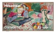 Hisense 55 ιντσών Class QLED 4K S7N CanvasTV Series Dolby Vision HDR Google Smart TV (55S7N, Μοντέλο 2024) - Λειτουργία τέχνης, Αντιθαμβωτικό πάνελ, Hi-Matte οθόνη, πλαίσιο & Ultraslim επιτοίχια βάση, 144Hz