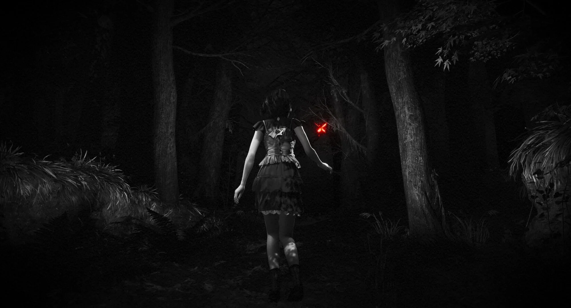 Girl chasing after a butterfly