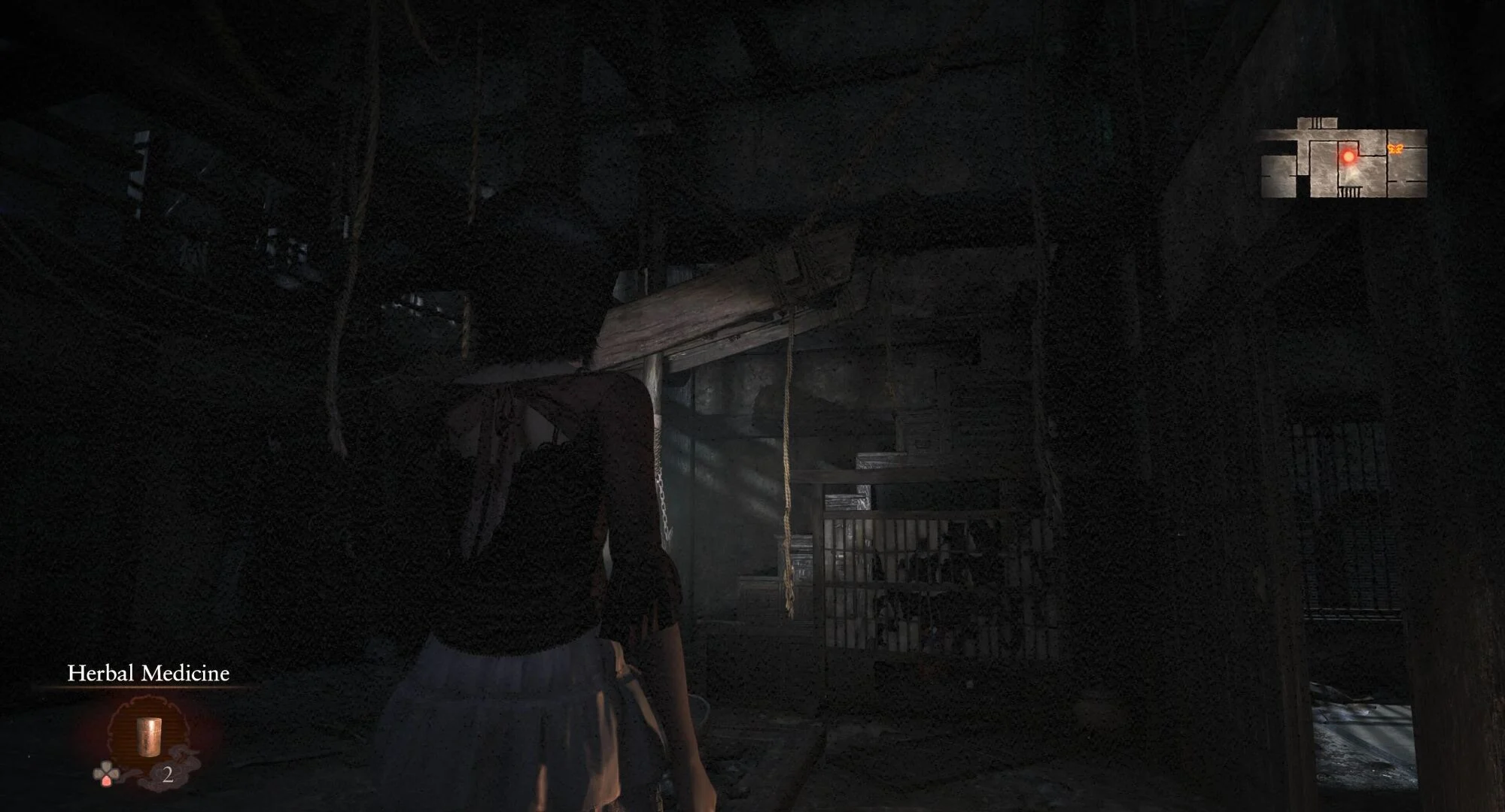 Girl wandering abanonded house