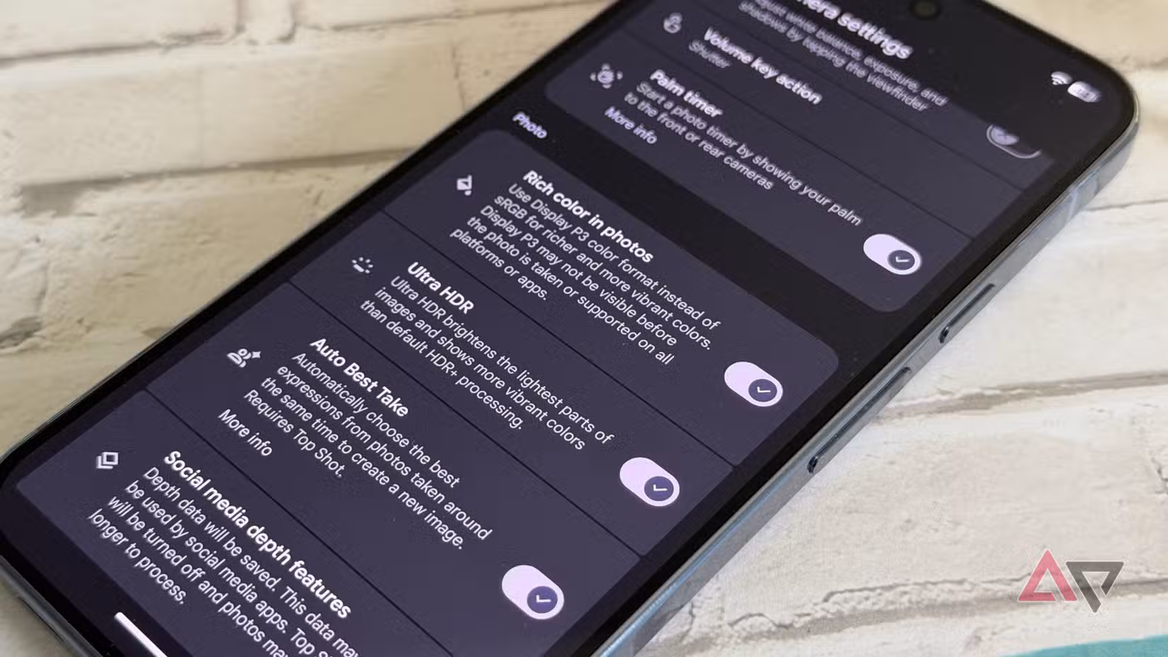 Επιλογή μορφής χρώματος εμφάνισης P3 στο Pixel 10 Pro XL