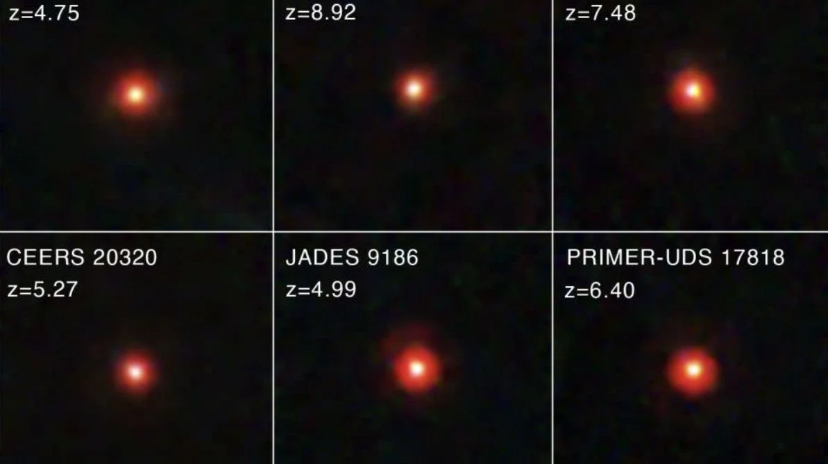 μικρές κόκκινες τελείες ή LRDs