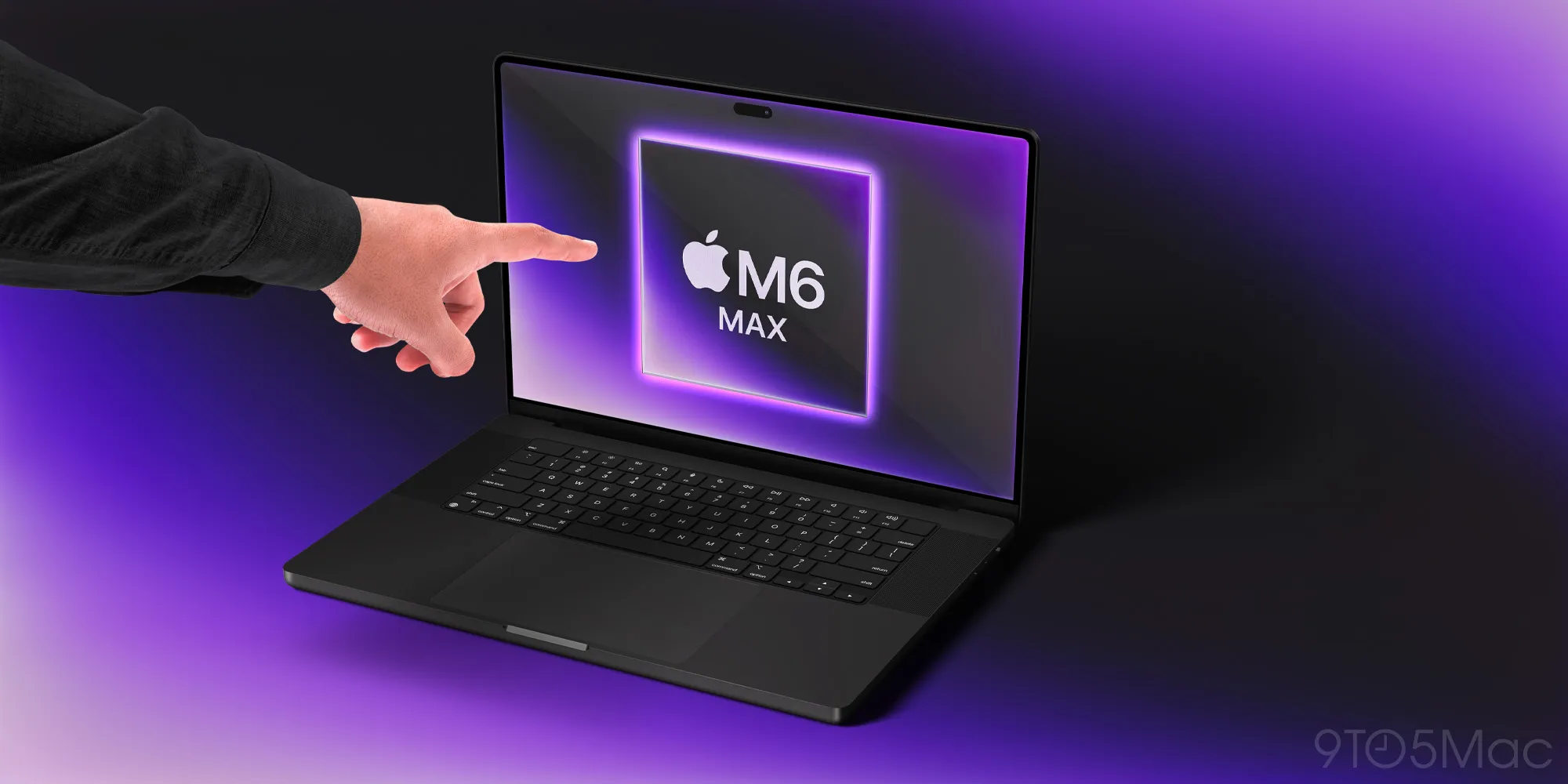 Μακέτα MacBook Pro με οθόνη αφής