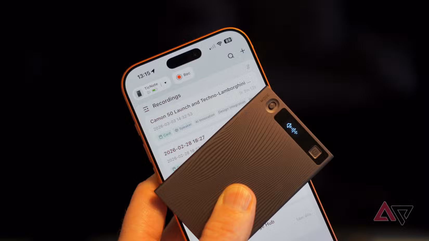 Το Mobvoi TicNote με iPhone