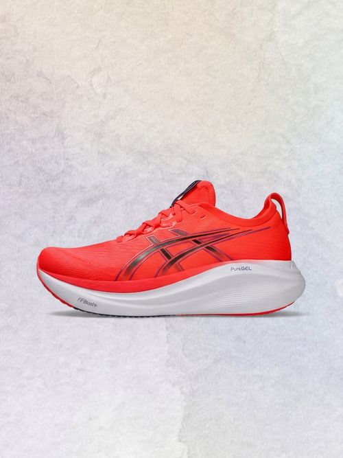 Παπούτσια για τρέξιμο Gel-Nimbus 27, Flash κόκκινο/μαύρο (ανδρικό)