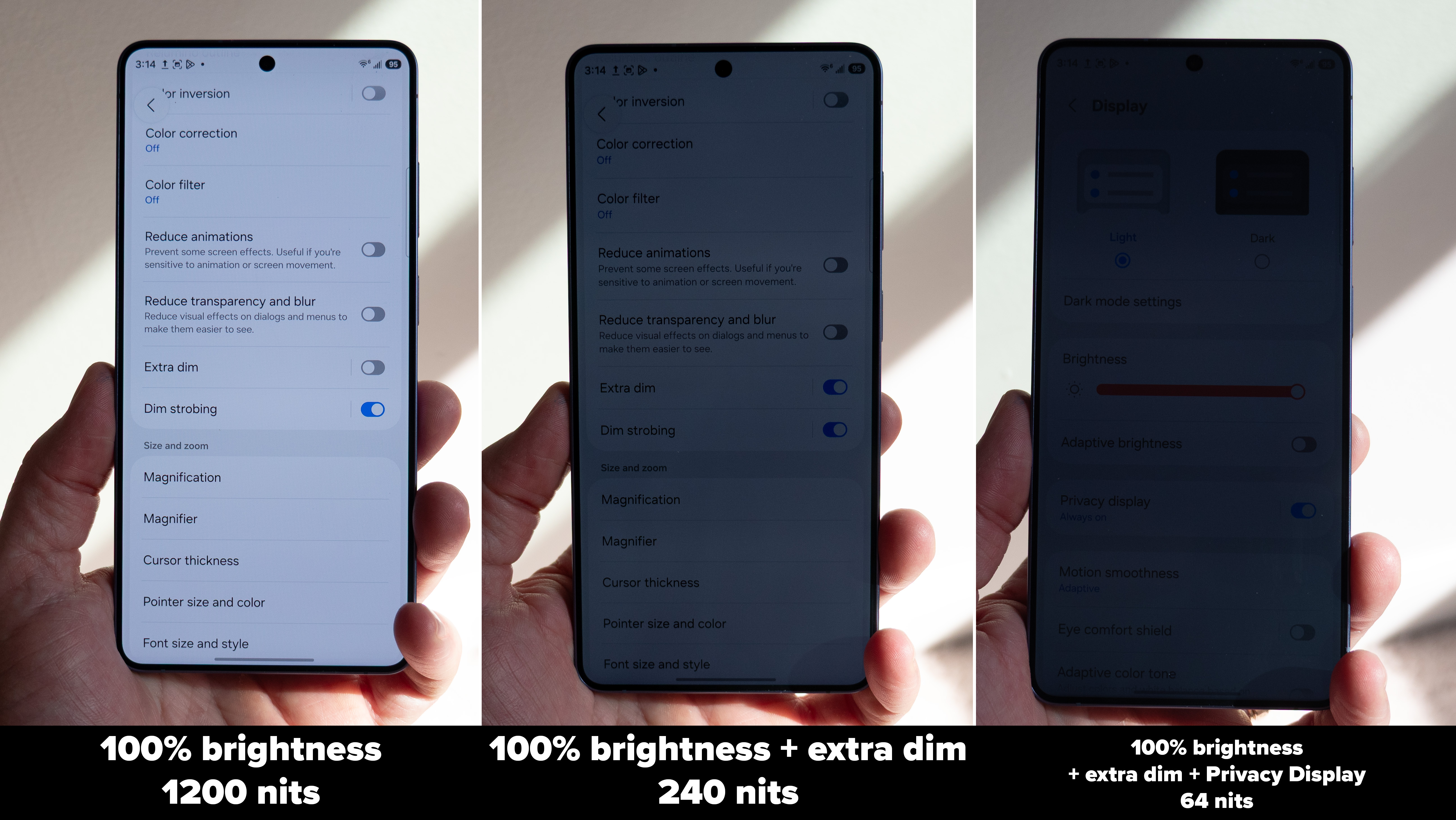 Κάνοντας τη φωτεινότητα της οθόνης του Samsung Galaxy S26 Ultra χρησιμοποιώντας τις ρυθμίσεις Extra Dim και Privacy Display