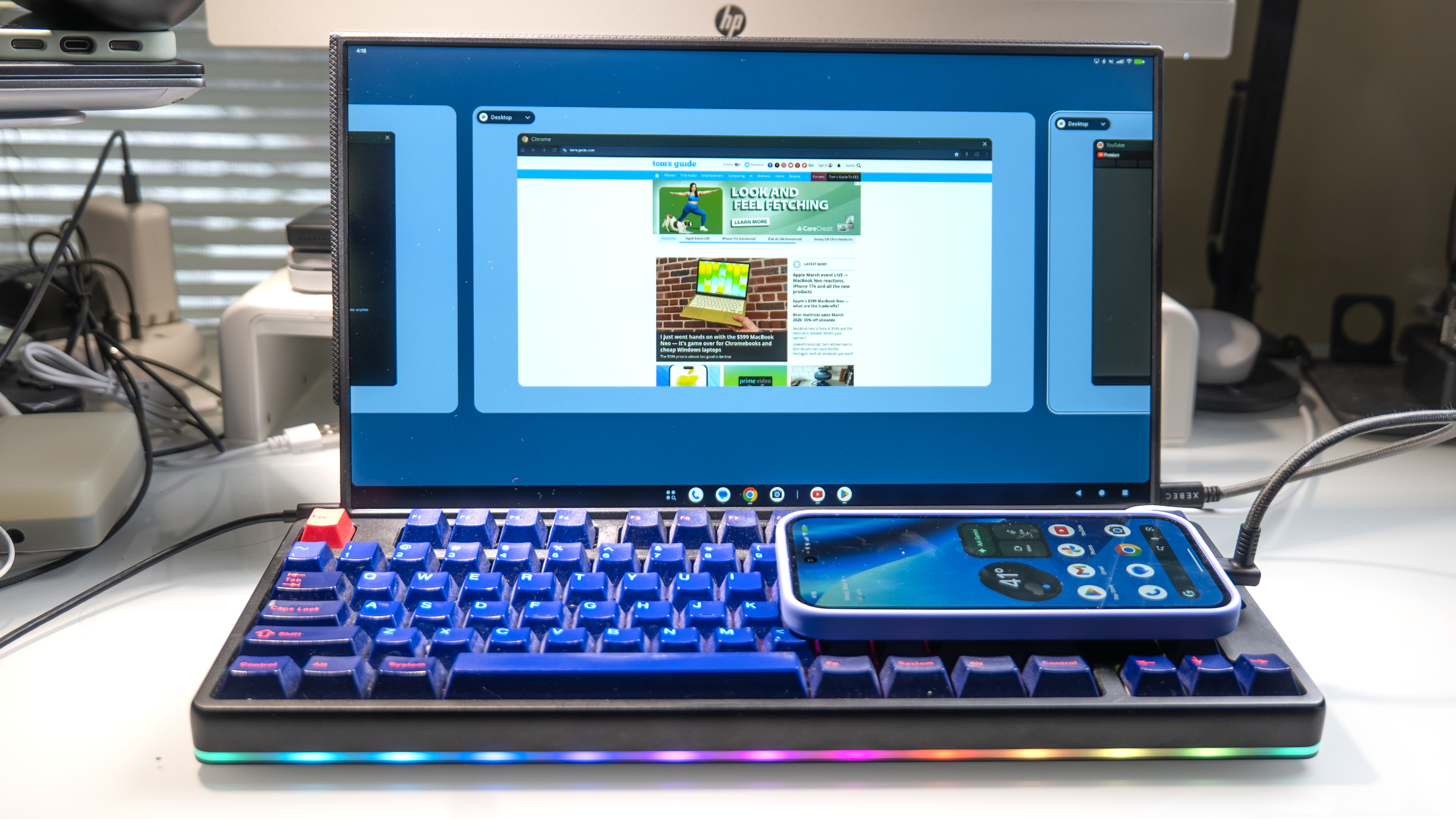 Λειτουργία επιφάνειας εργασίας Pixel 10a.