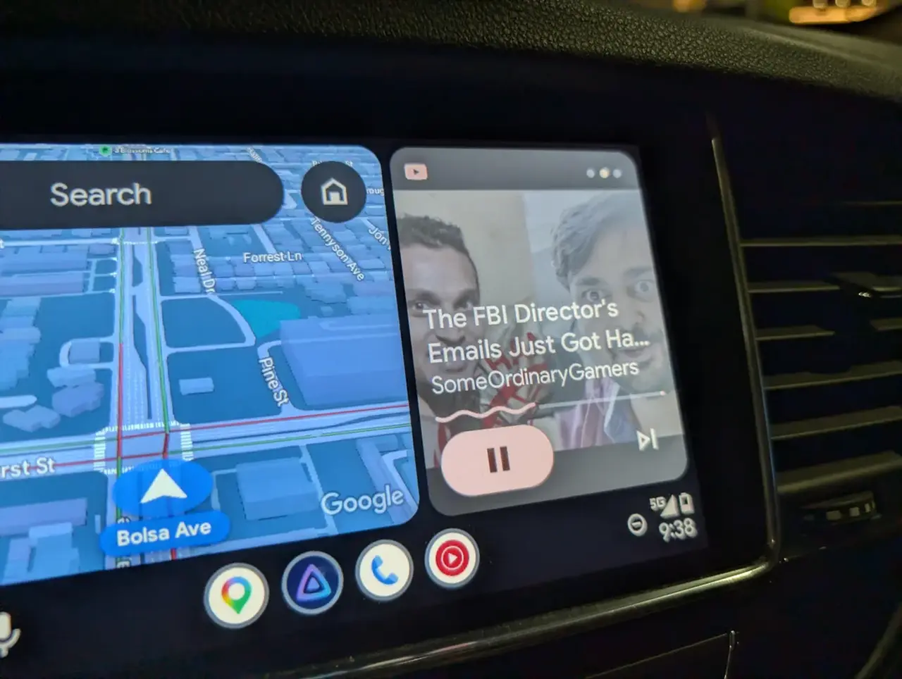 YouTube Android Auto