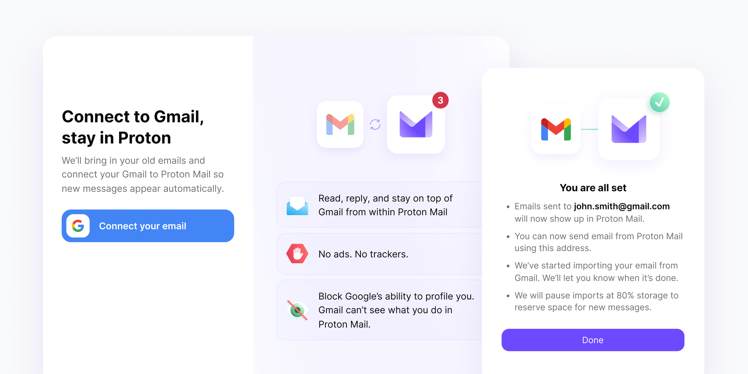 Επεξήγηση Easy Switch της Proton Mail