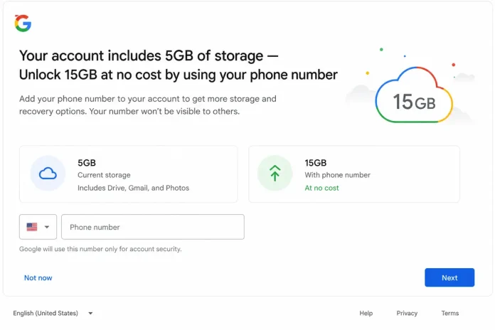 Τα 5GB και το τηλέφωνό σου: η Google αλλάζει τους κανόνες για τα νέα accounts Τα 5GB και το τηλέφωνό σου: η Google αλλάζει τους κανόνες για τα νέα accounts