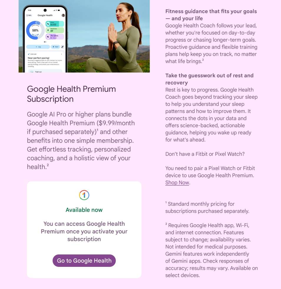 Google AI Pro - Google Health Premium Δωρεάν