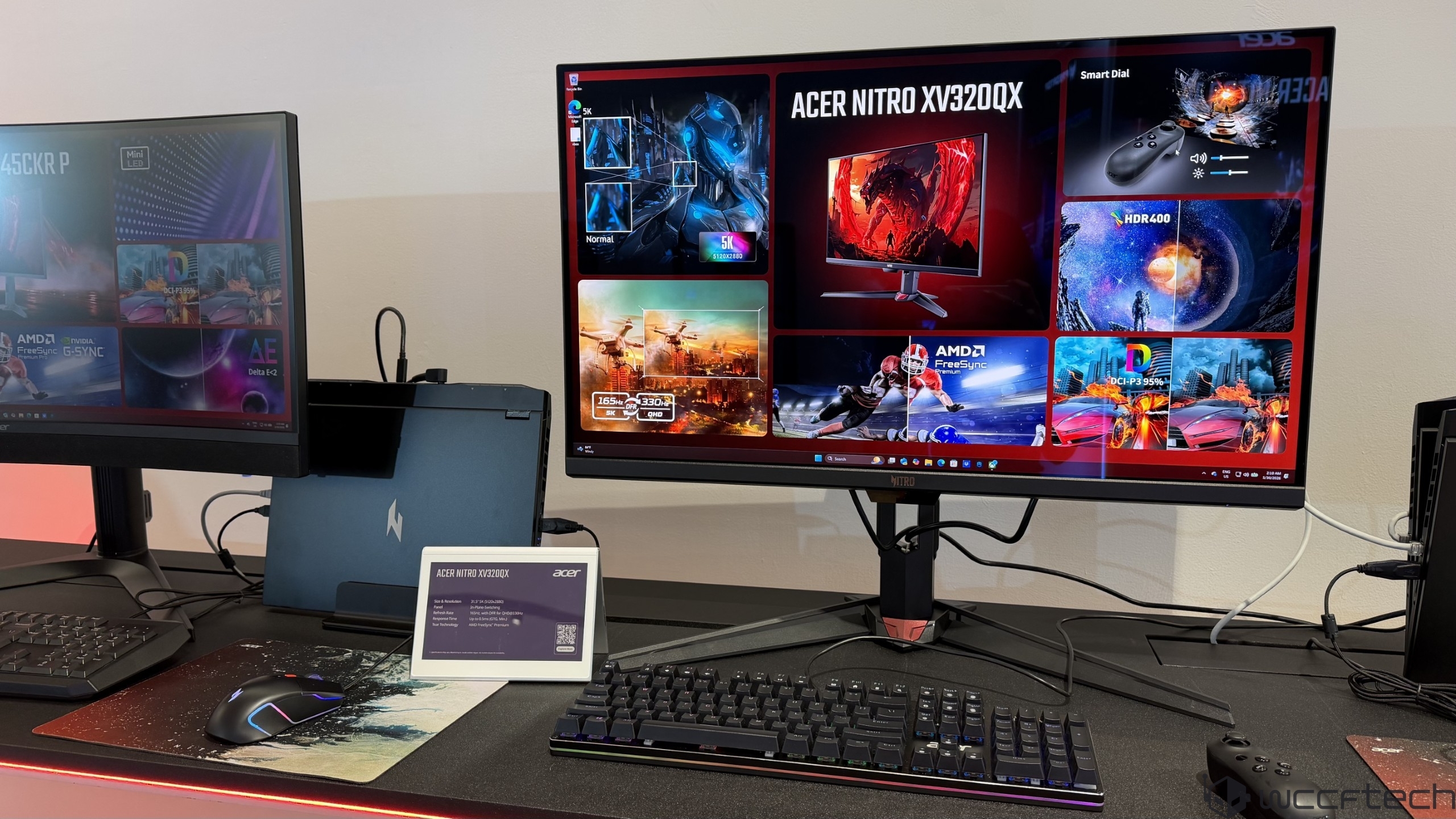 Οθόνη Acer Nitro XV320QX με χαρακτηριστικά όπως 165Hz και HDR400.
