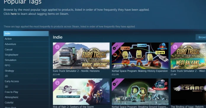 Ενημέρωση του συστήματος ετικετών στο Steam από τη Valve για καλύτερη αναγνωσιμότητα παιχνιδιών Ενημέρωση του συστήματος ετικετών στο Steam από τη Valve για καλύτερη αναγνωσιμότητα παιχνιδιών