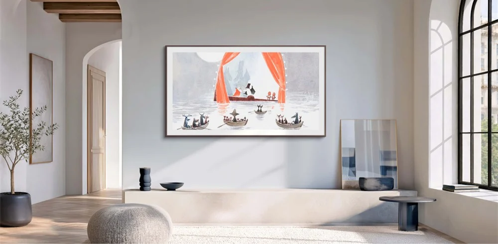 The Floating Theatre από το Moominsummer Madness (1982) του Tove Jansson στη Samsung The Frame