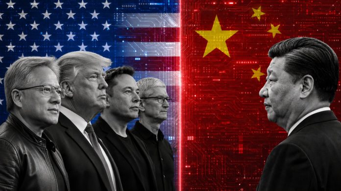 Jensen Huang της NVIDIA στο Air Force One με Τραμπ στην Κίνα Jensen Huang της NVIDIA στο Air Force One με Τραμπ στην Κίνα