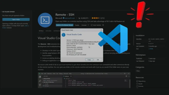 Ασφάλεια VS Code Remote-SSH: Κίνδυνοι από επιθέσεις RCE Ασφάλεια VS Code Remote-SSH: Κίνδυνοι από επιθέσεις RCE