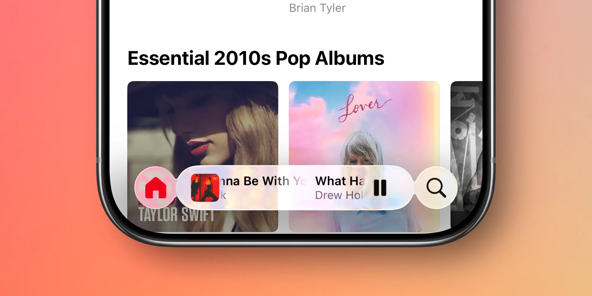 Αναβάθμιση εφαρμογής Μουσικής iOS 26
