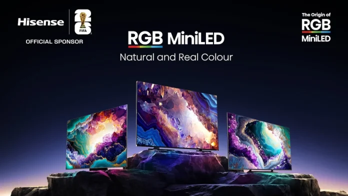 Hisense και FIFA World Cup 2026™: RGB Mini-LED και 180Hz τεχνολογία Hisense και FIFA World Cup 2026™: RGB Mini-LED και 180Hz τεχνολογία