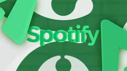 Λογότυπο Spotify πάνω από πράσινο και λευκό φόντο